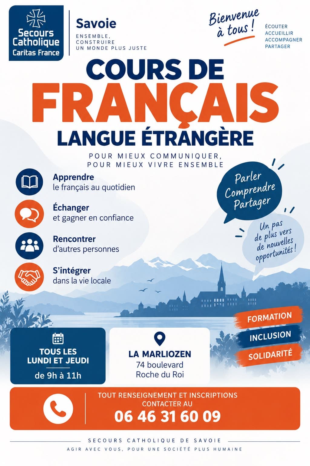 Affiche de l'événement Venez apprendre dans un environnement convivial